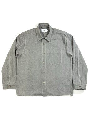 NN07 No Nationality Mens Peter 1868 Cotton Twill Overshirt Sz XL Heavyweight